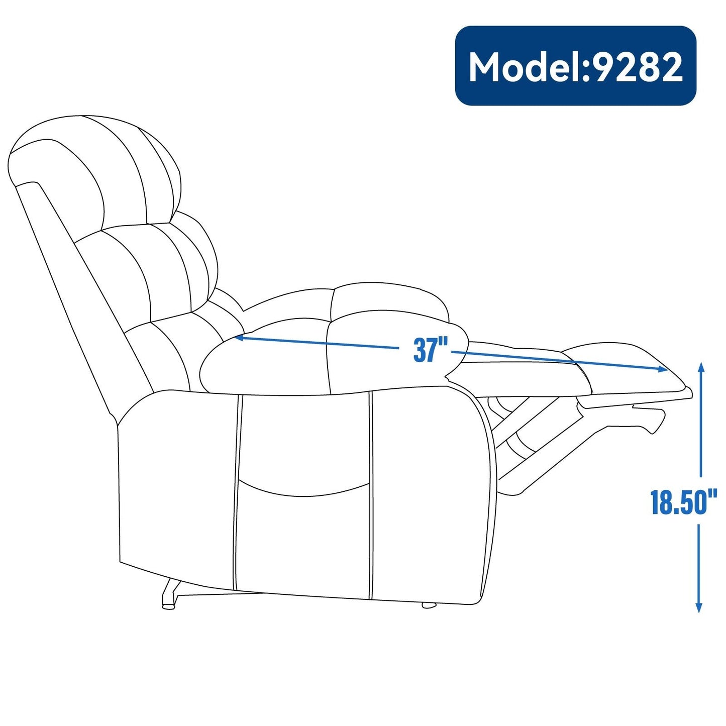 Grey Dual Motor Power Lift Recliner with Massage, Heat, Infinite Reclining, Remote Control, and 350 lbs Capacity