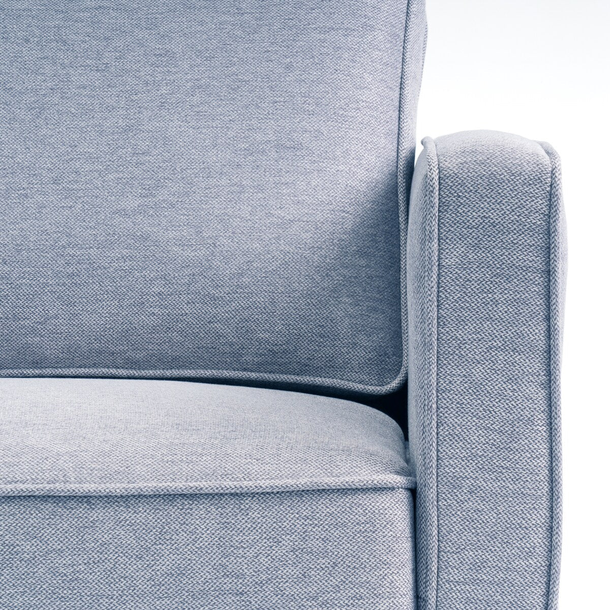HANA Modern Linen Sofa w/ Arm Pockets by Crown Comfort