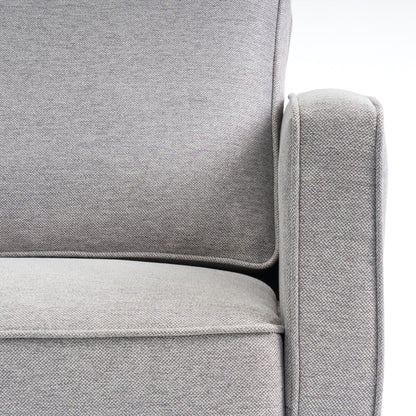 HANA Modern Linen Sofa w/ Arm Pockets by Crown Comfort