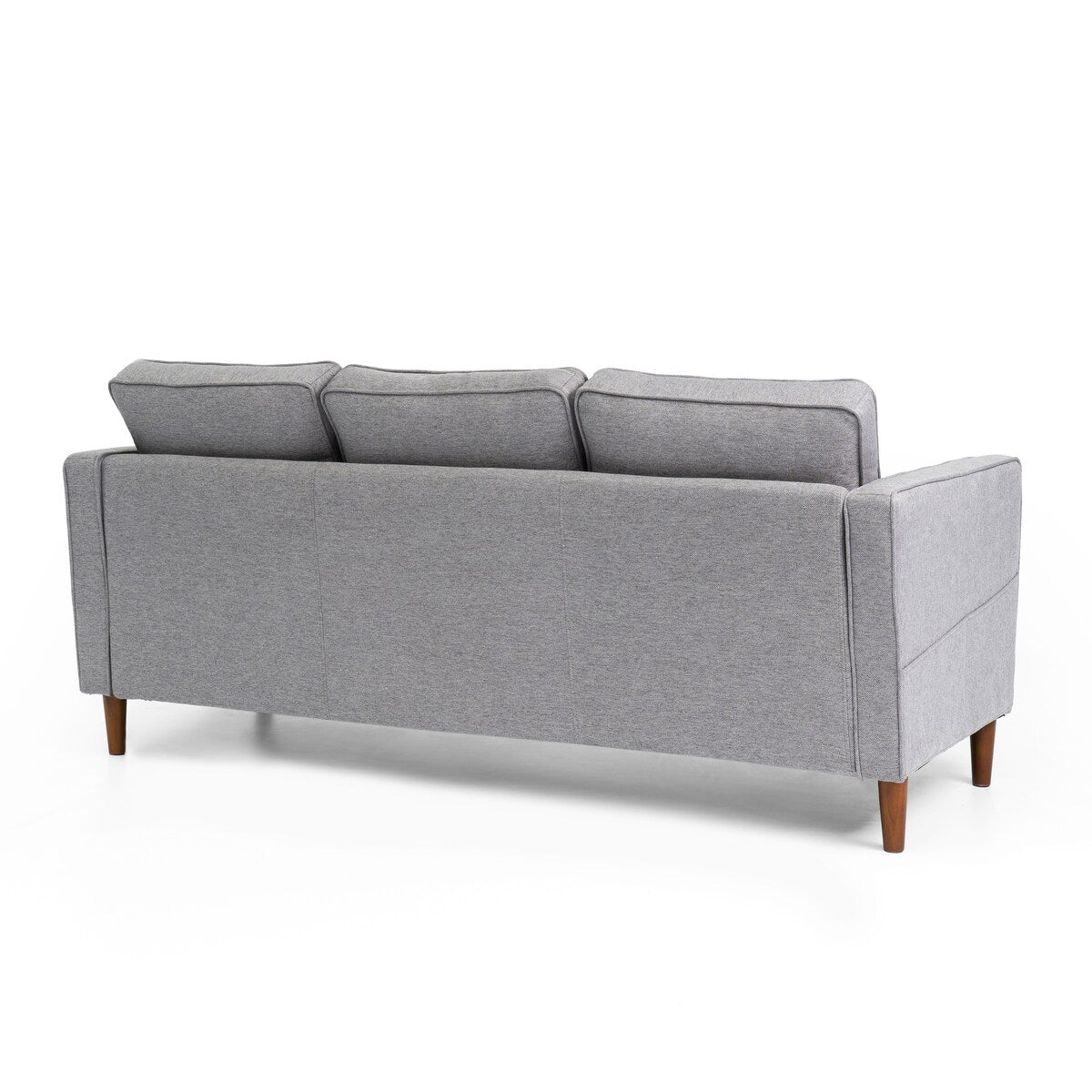 HANA Modern Linen Sofa w/ Arm Pockets by Crown Comfort