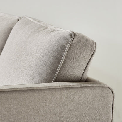 HANA Modern Linen Sofa w/ Arm Pockets by Crown Comfort