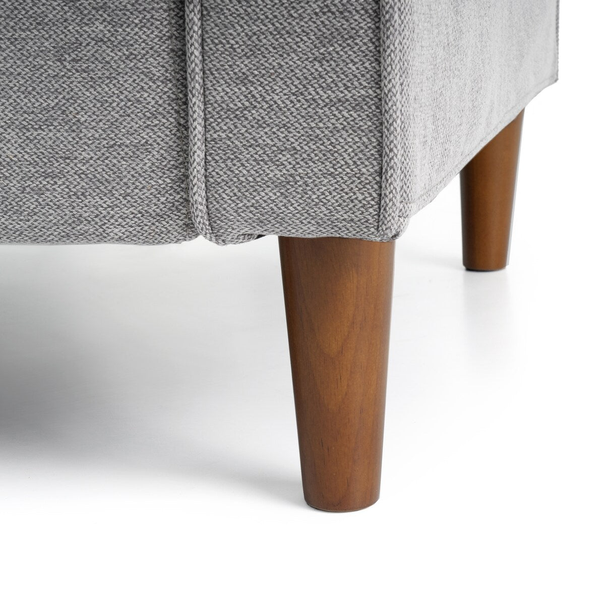 HANA Modern Linen Sofa w/ Arm Pockets by Crown Comfort