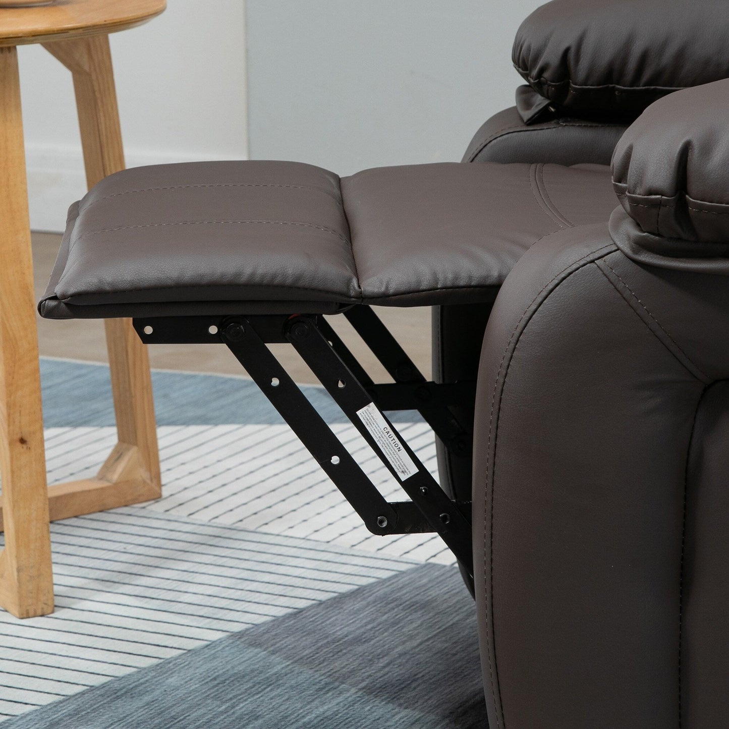 HOMCOM Living Room Power Lift Chair, PU Leather Electric Recliner Sofa Chair for Elderly with Remote Control