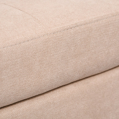 HOMCOM Modern Loveseat Button-tufted Fabric Storage Couch