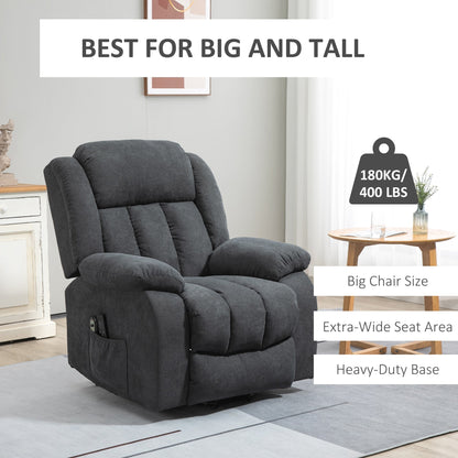 HOMCOM Power Lift Recliner Chair for Elderly Big and Tall with Massage