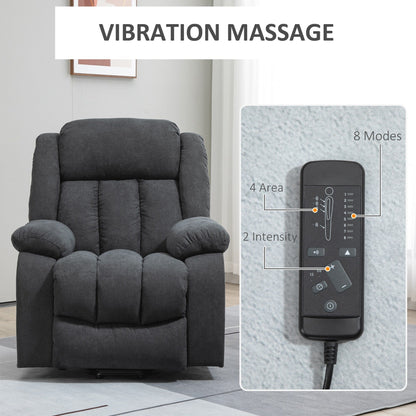 HOMCOM Power Lift Recliner Chair for Elderly Big and Tall with Massage