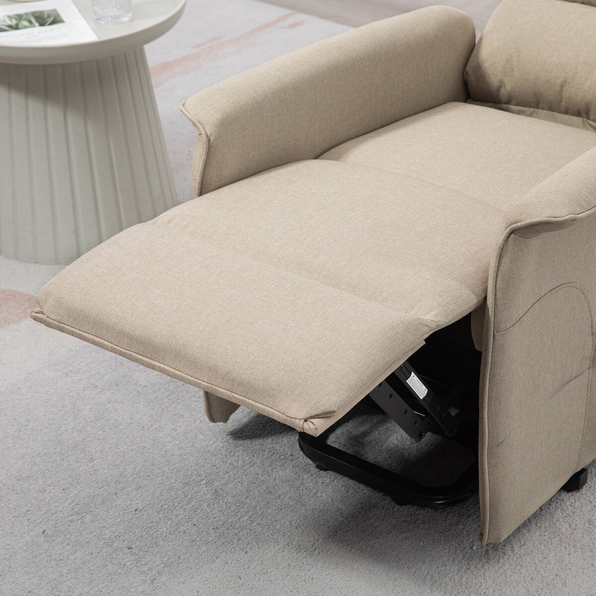 HOMCOM Power Lift Recliner Chair for Elderly, Easy Assembly, Fabric Lift Chair with Remote Control