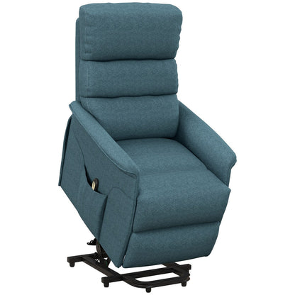 HOMCOM Power Lift Recliner Chair for Elderly, Easy Assembly, Fabric Lift Chair with Remote Control
