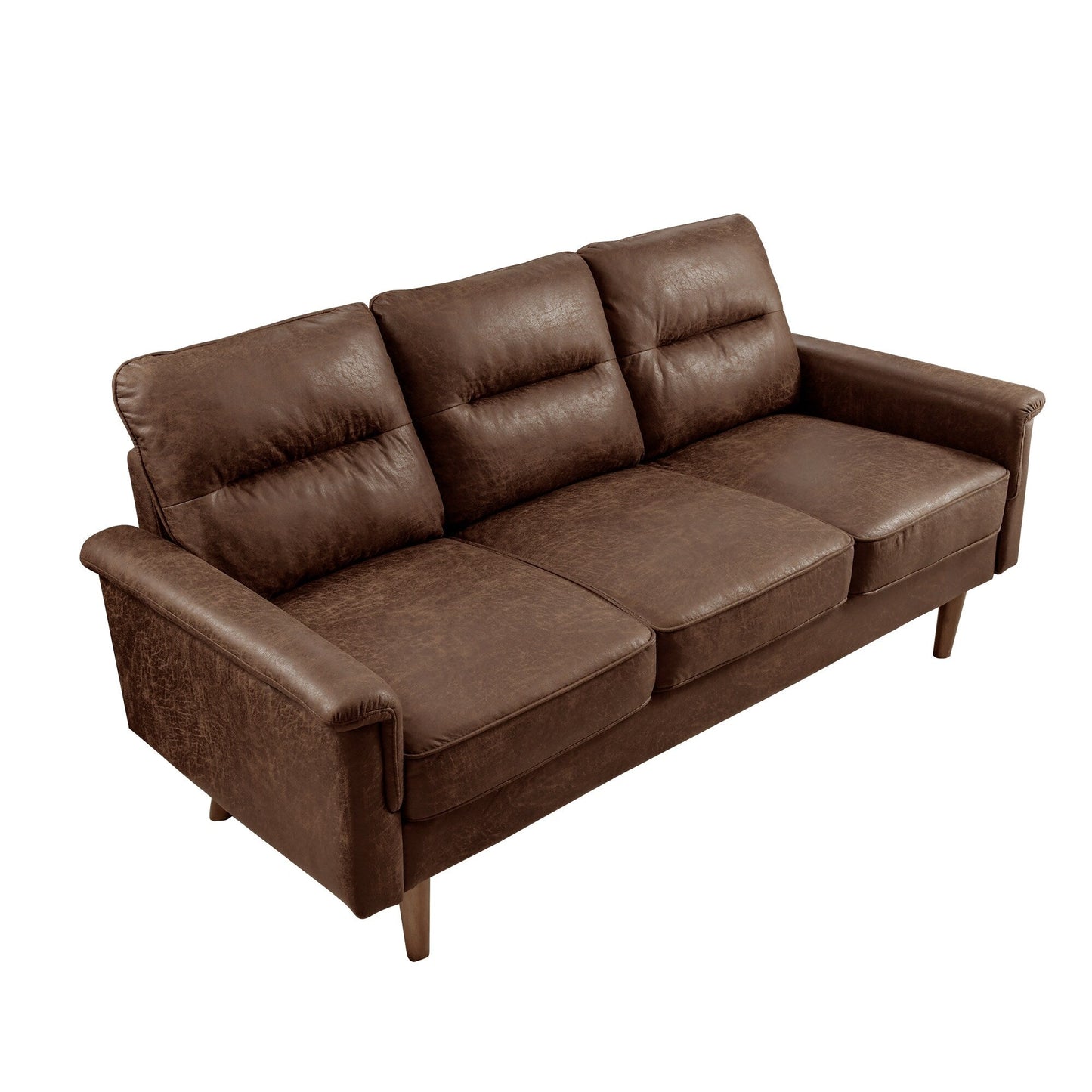 HOOOWOOO Living Room Furniture 71 Modern Upholstered Fabric 3-Seater Sofa