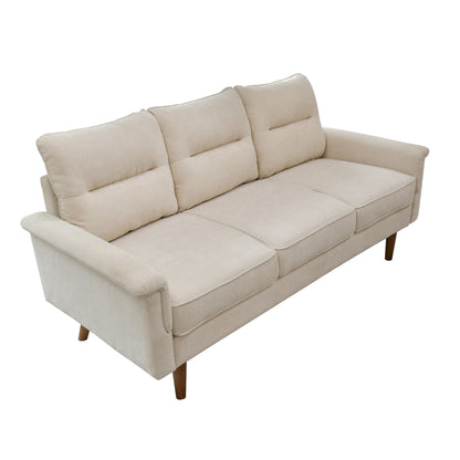 HOOOWOOO Living Room Furniture 71 Modern Upholstered Fabric 3-Seater Sofa