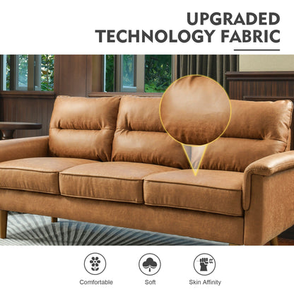 HOOOWOOO Living Room Furniture 71 Modern Upholstered Fabric 3-Seater Sofa