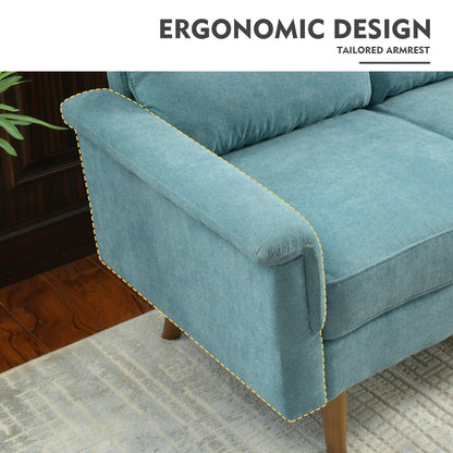 HOOOWOOO Living Room Furniture 71 Modern Upholstered Fabric 3-Seater Sofa