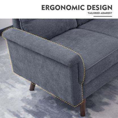 HOOOWOOO Living Room Furniture 71 Modern Upholstered Fabric 3-Seater Sofa