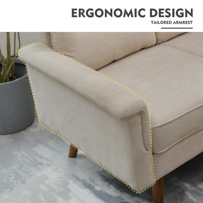 HOOOWOOO Living Room Furniture 71 Modern Upholstered Fabric 3-Seater Sofa