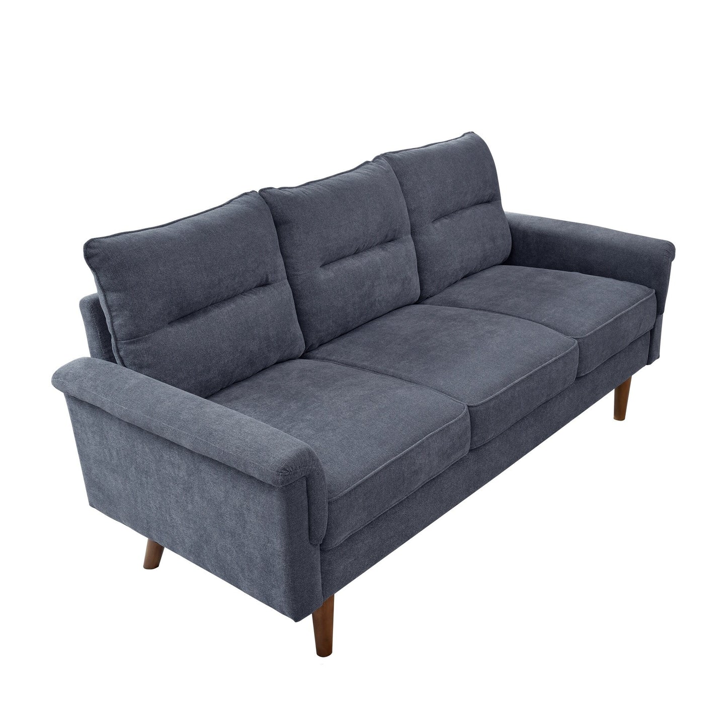 HOOOWOOO Living Room Furniture 71 Modern Upholstered Fabric 3-Seater Sofa