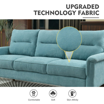 HOOOWOOO Living Room Furniture 71 Modern Upholstered Fabric 3-Seater Sofa