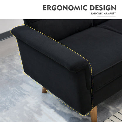 HOOOWOOO Living Room Furniture 71 Modern Upholstered Fabric 3-Seater Sofa