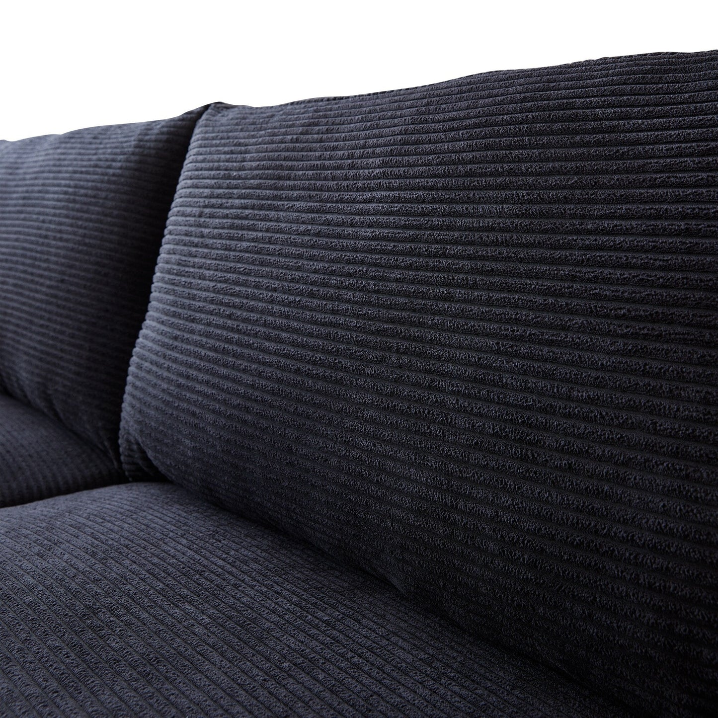 HOOOWOOO Mid-Century Modern Upholstered Sofa Couch with Rolled Pillows
