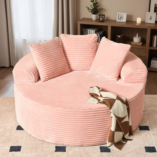 HOOOWOOO Modern Corduroy Fabric Floor Sofa