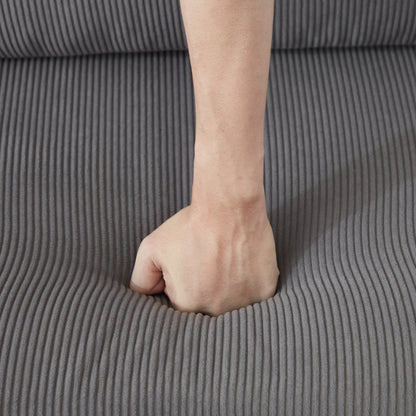 HOOOWOOO Modern L-shaped Corduroy Fabric Chaise Sofa
