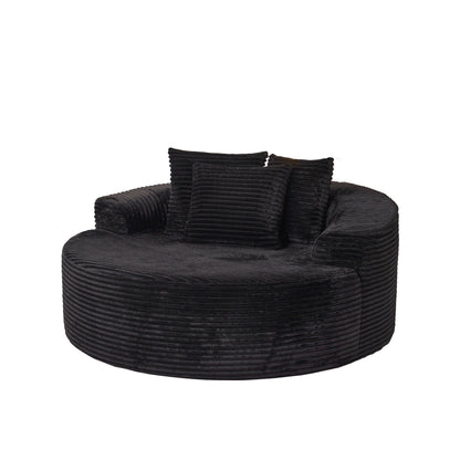 HOOOWOOO Modern Plush Fabric Floor Sofa Couch