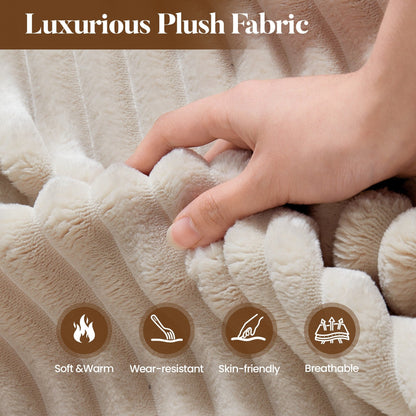 HOOOWOOO Modern Plush Fabric Floor Sofa Couch