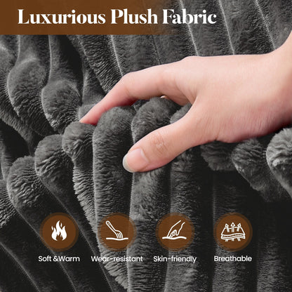 HOOOWOOO Modern Plush Fabric Floor Sofa Couch