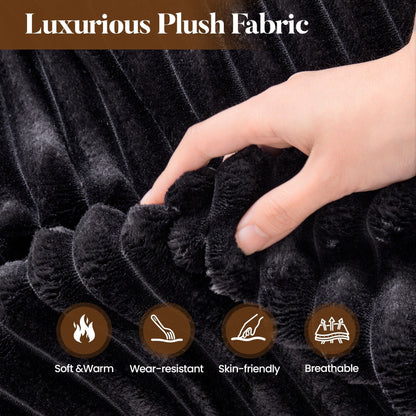 HOOOWOOO Modern Plush Fabric Floor Sofa Couch