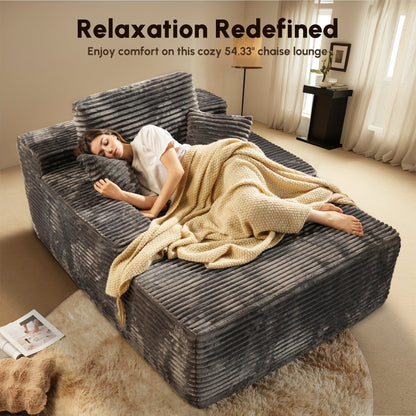 HOOOWOOO Modern Upgraded Fabric Sofa Chaise Lounge