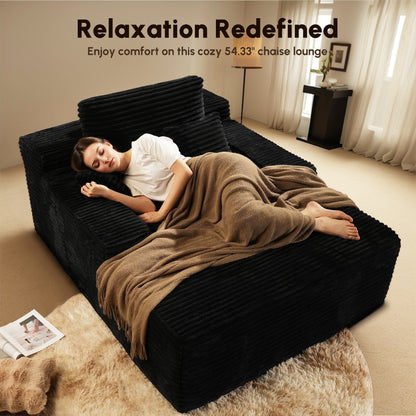 HOOOWOOO Modern Upgraded Fabric Sofa Chaise Lounge