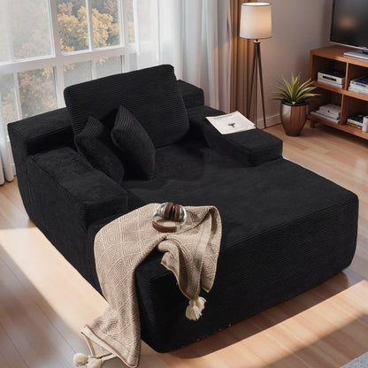 HOOOWOOO Modern Upgraded Fabric Sofa Chaise Lounge