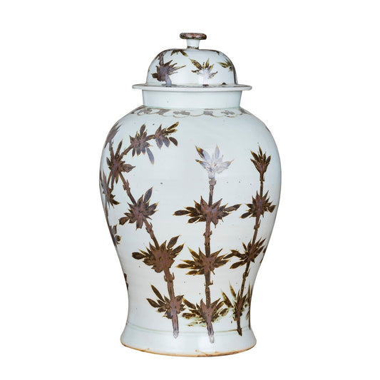 Handmade Dynasty Bamboo Temple Decorative Jar