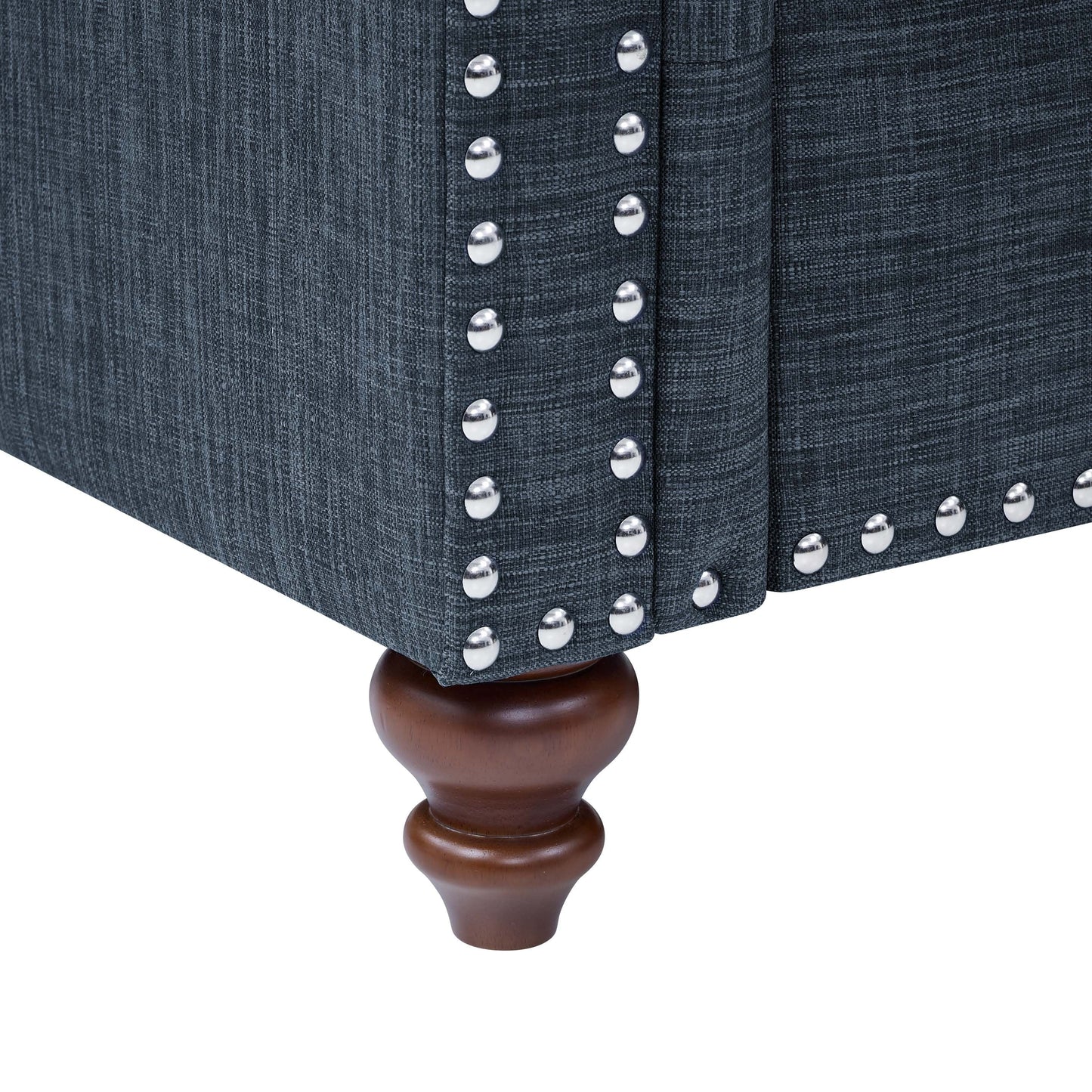 Harbor 78'' Linen Blend Sofa With Solid Wooden Legs