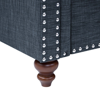 Harbor 78'' Linen Blend Sofa With Solid Wooden Legs