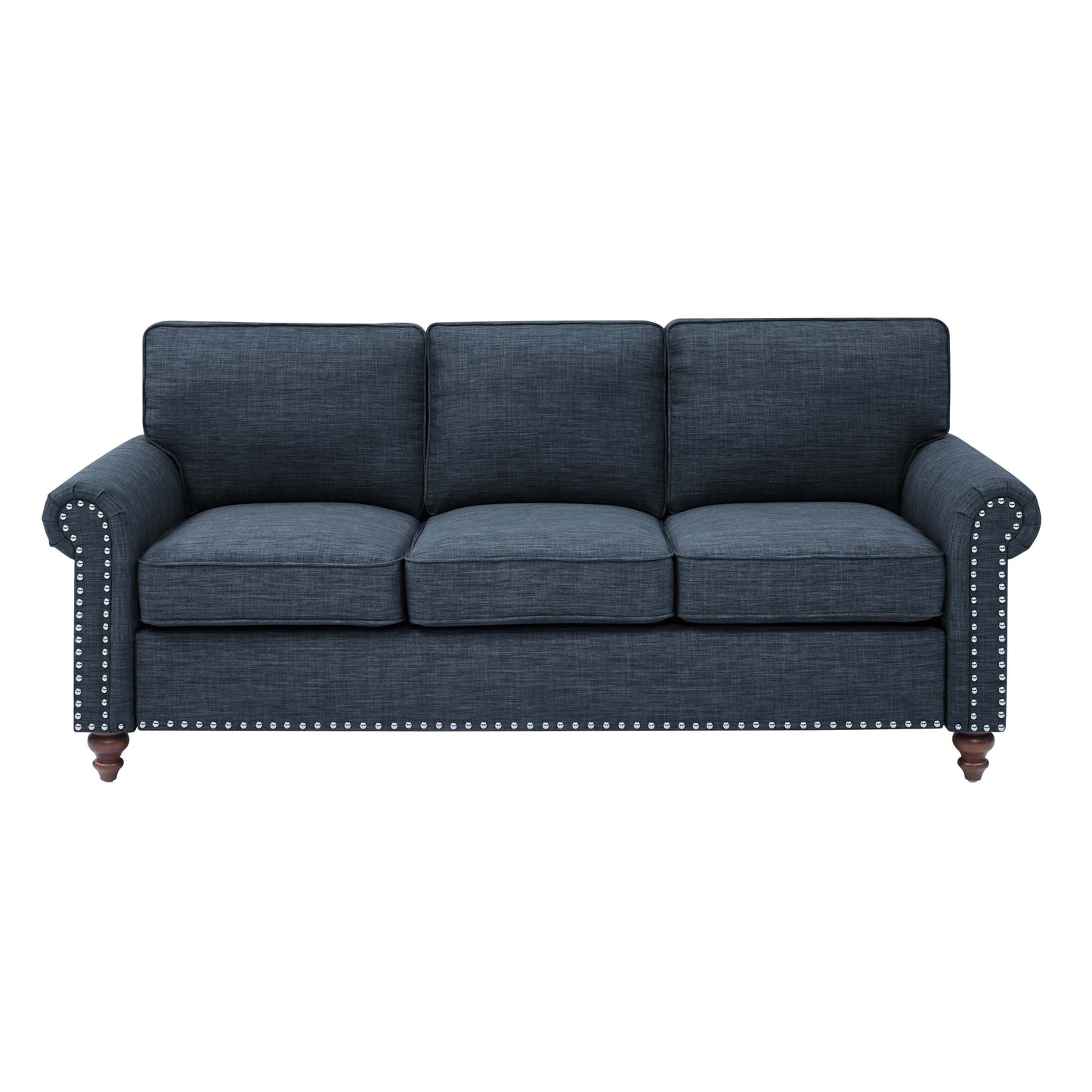 Harbor 78'' Linen Blend Sofa With Solid Wooden Legs