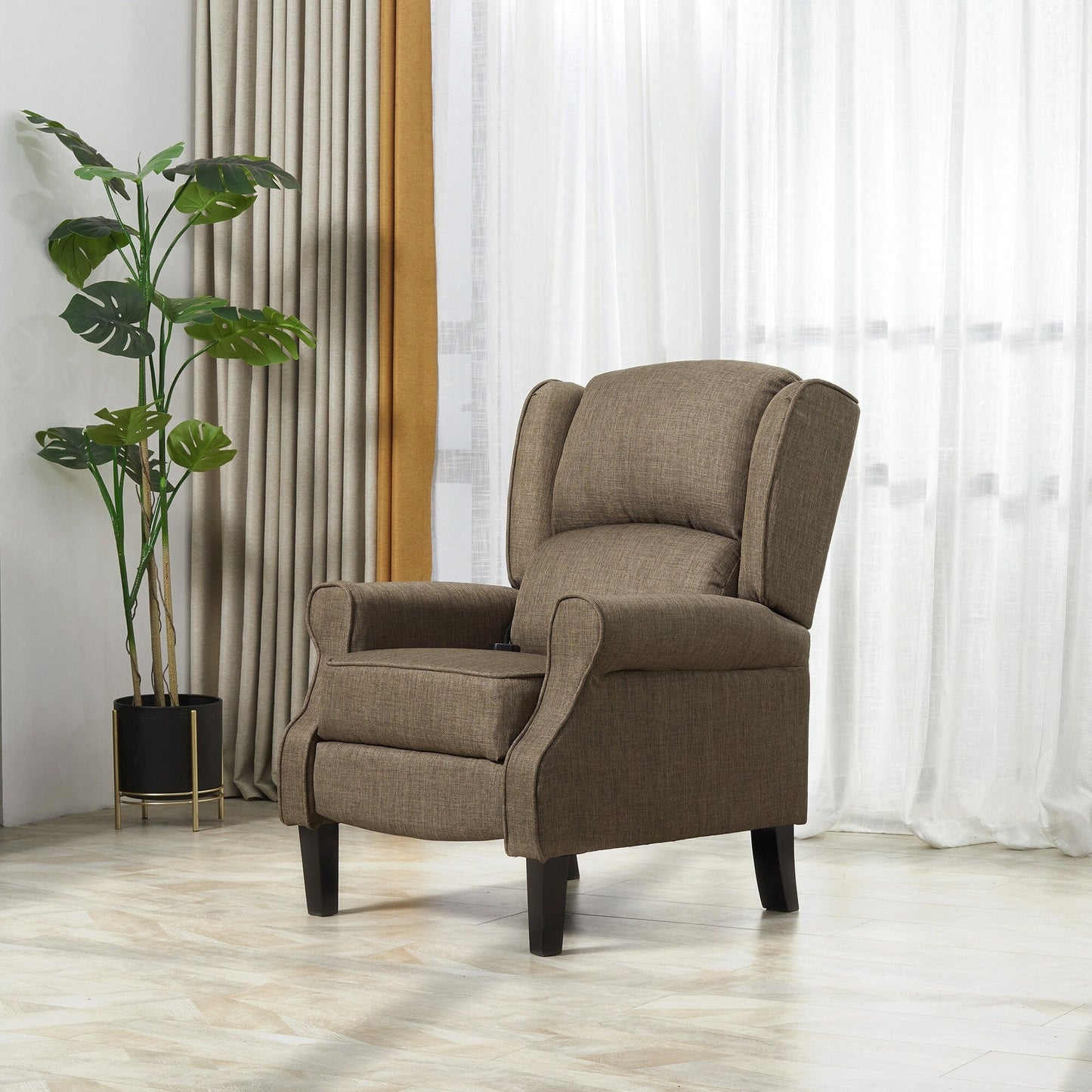 Heated Massage Recliner Chair with Lumbar Heating  Remote Controller