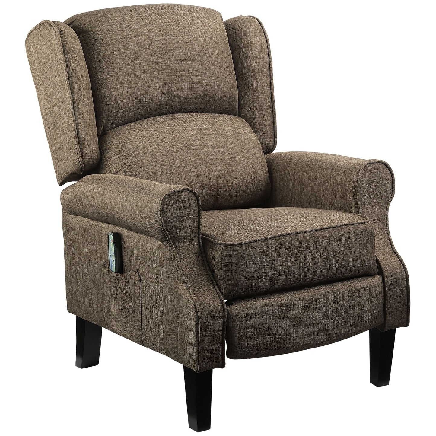 Heated Massage Recliner Chair with Lumbar Heating  Remote Controller