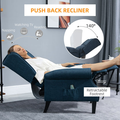 Heated Massage Recliner Chair with Lumbar Heating  Remote Controller