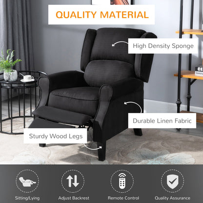 Heated Massage Recliner Chair with Lumbar Heating  Remote Controller
