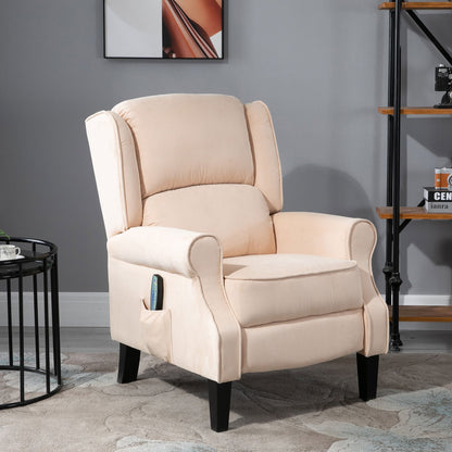 Heated Massage Recliner Chair with Lumbar Heating  Remote Controller