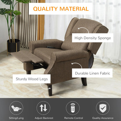 Heated Massage Recliner Chair with Lumbar Heating  Remote Controller