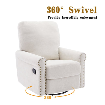 Heido 360 Degree Swivel Glider Manual Recliner Leisure Sofa Chair