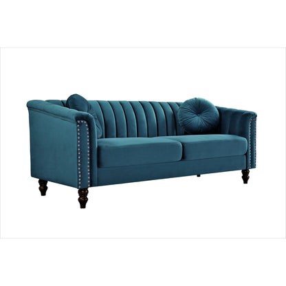 Hills Tufted Back Nailhead 75.2 Sofa