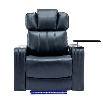 Home Theater Power Recliner, PU Leather, with BT Speaker, USB