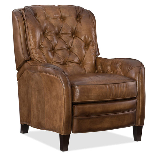 Hooker Furniture Nolte 32-1/2 Wide Leather Recliner with Button
