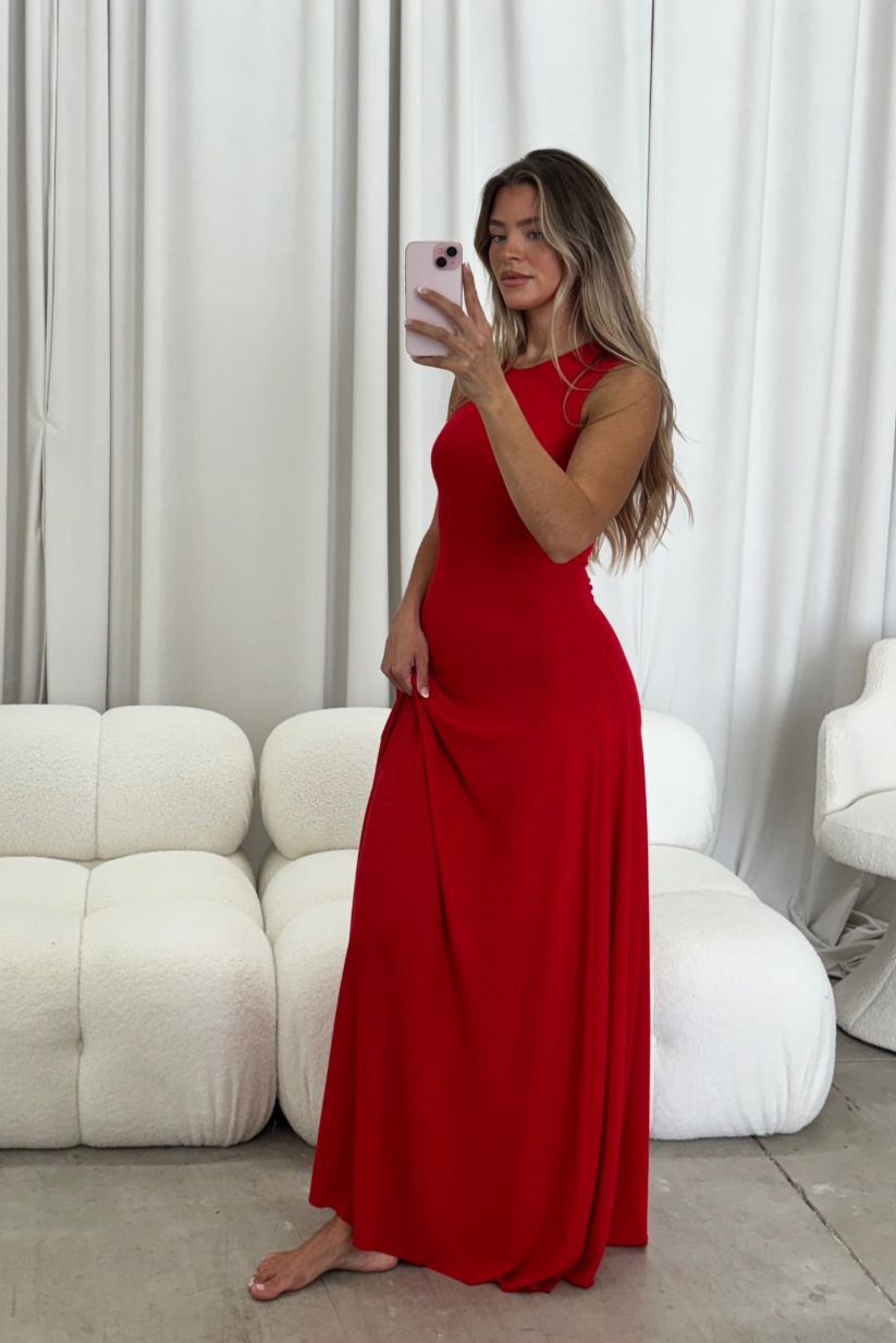 Effortless Maxi Dress in Shirley Temple