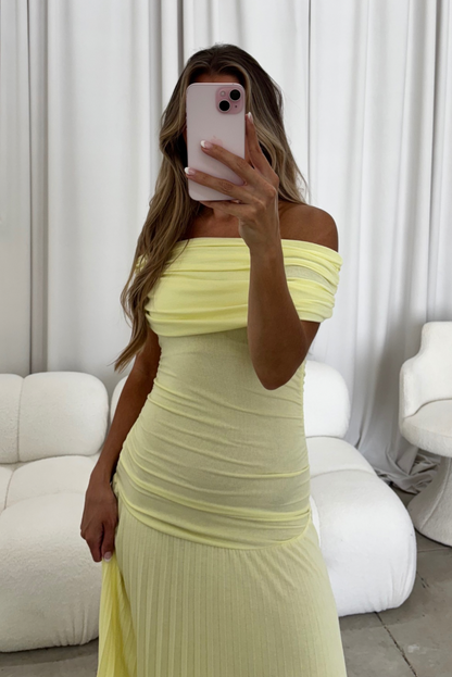 Halo Maxi Dress in Buttercream