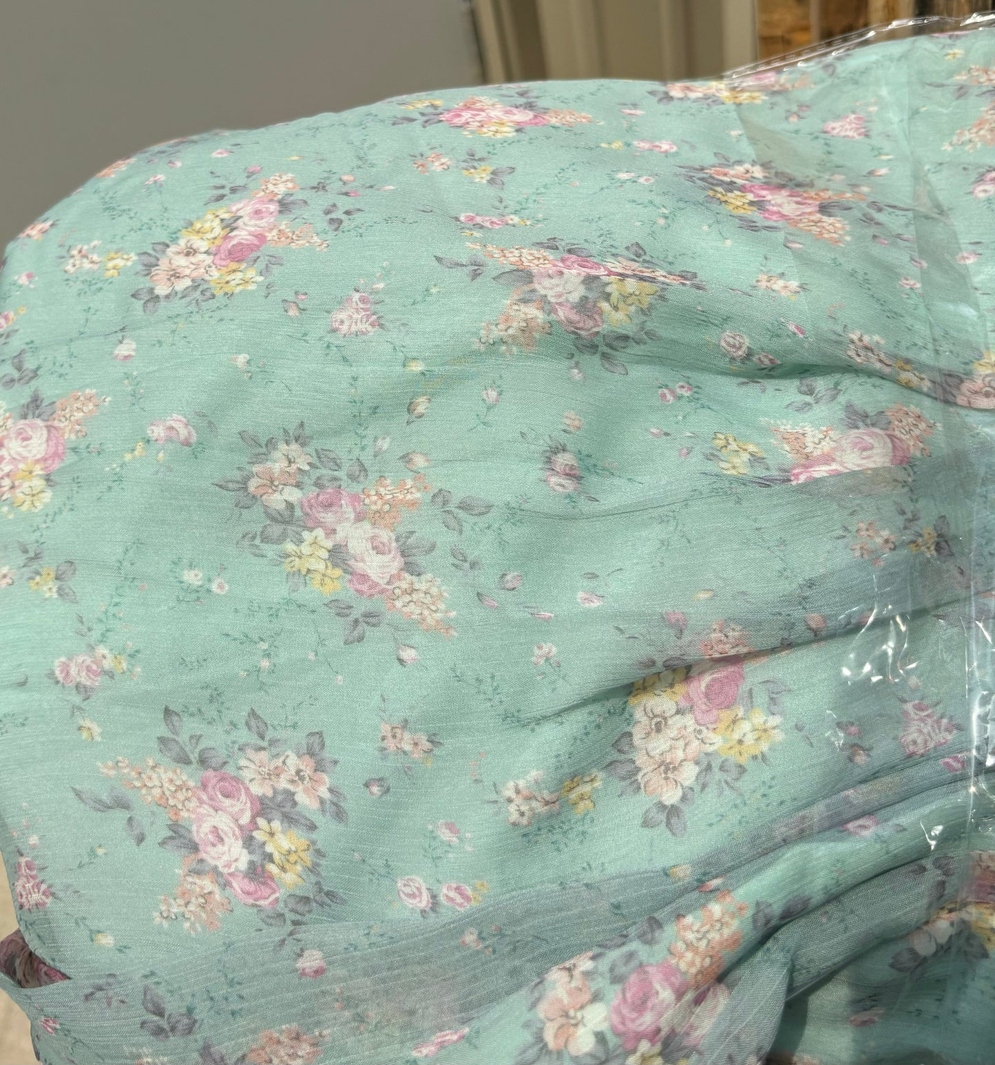 Melody Maxi Dress in Turquoise Floral - Bump Friendly & Inclusive Sizing