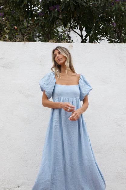 Candace Maxi Dress in Light Blue