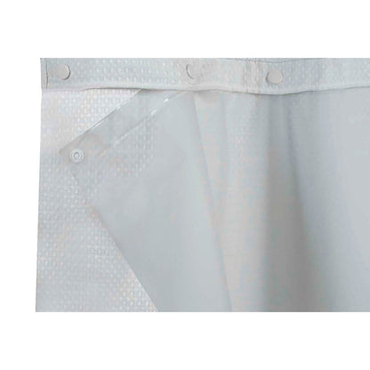 Hookless It's A Snap Snap-in PEVA Water Resistant Shower Curtain Liner for Hookless Curtain with Sheer Window - Frost